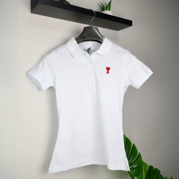 Ami majica / White / Red Logo