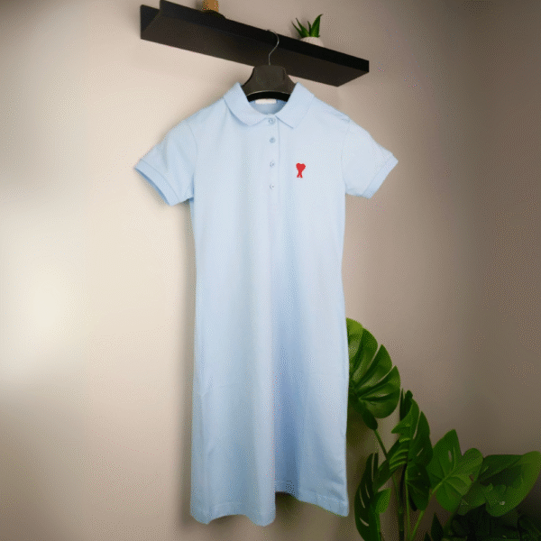 Ami haljina / Light Blue / Red Logo