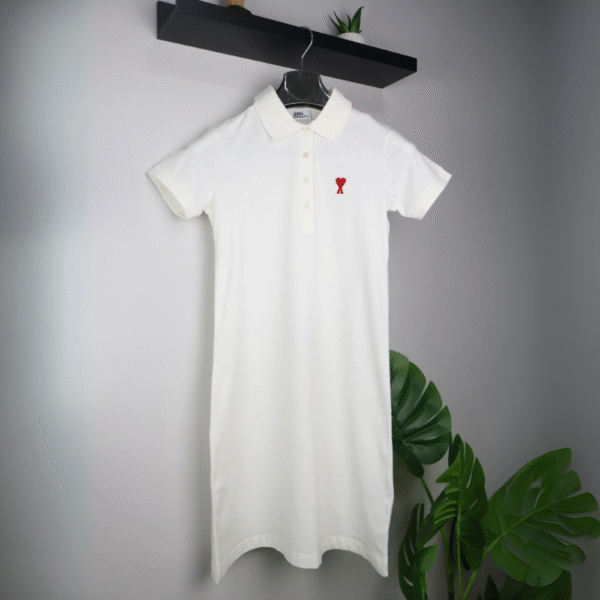 Ami haljina / White / Red Logo