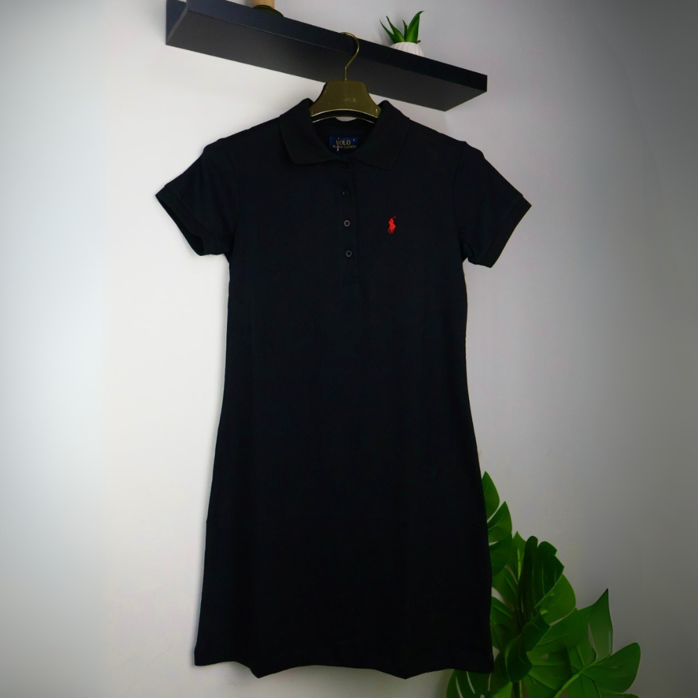 Polo Ralph Lauren haljina Black / Red Logo