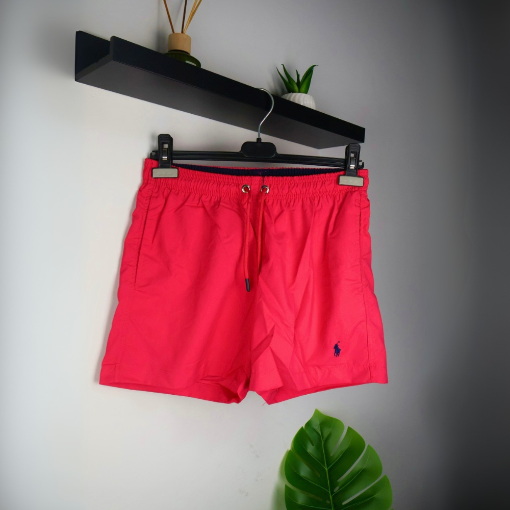 Polo Ralph Lauren kupaći / Dark Pink / Black Logo