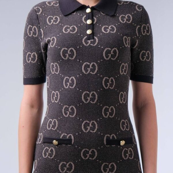 GUCCI haljina GG "Black/Beige"