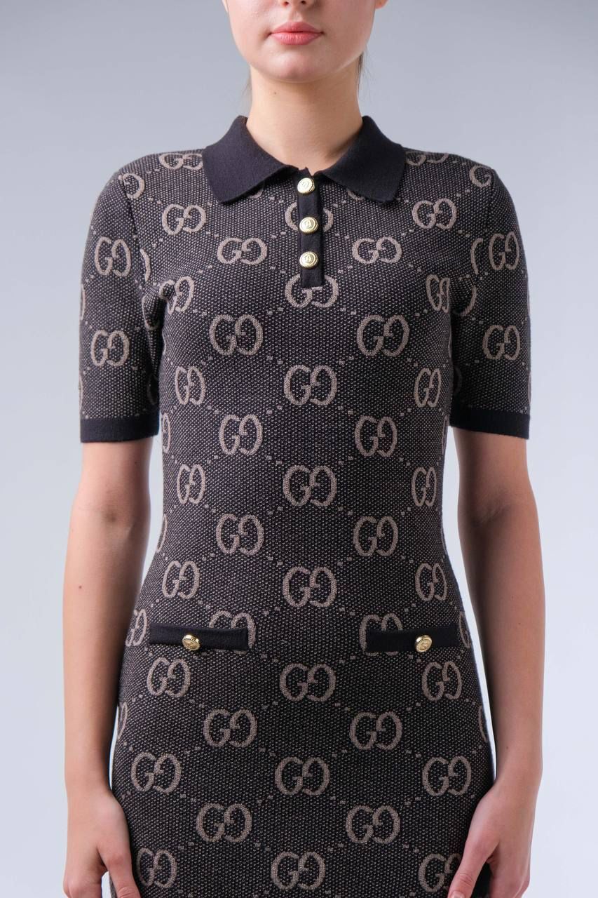 GUCCI haljina GG "Black/Beige" - Slika 3