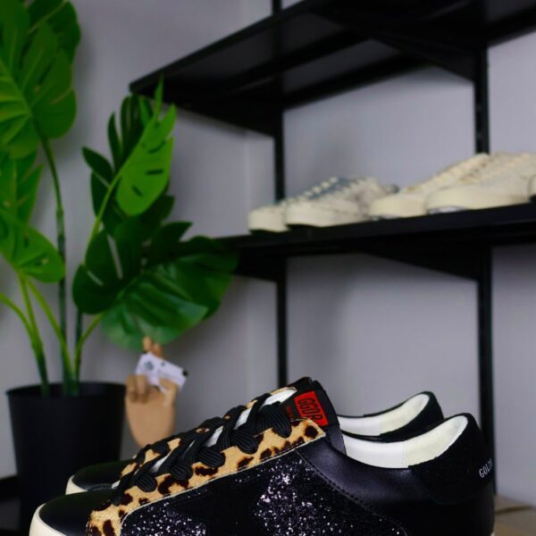 Golden Goose Black Glitter / Leopard / Black Star
