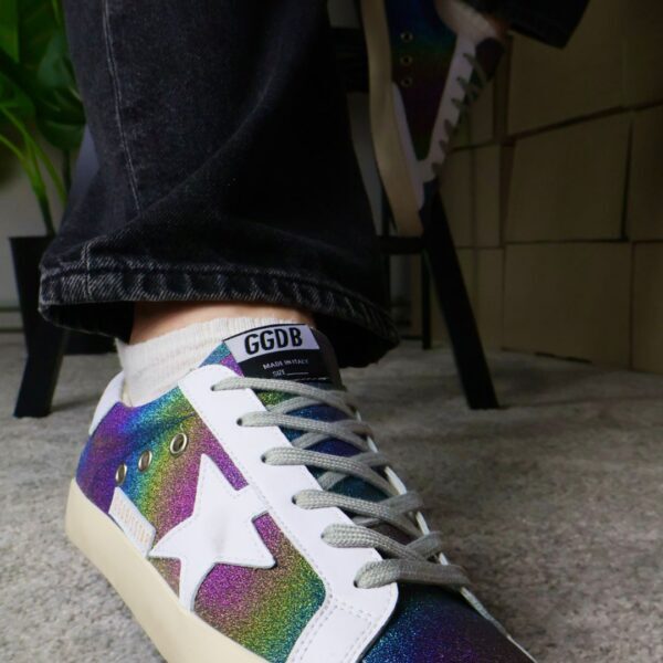 Golden Goose Rainbow Blue / White Star