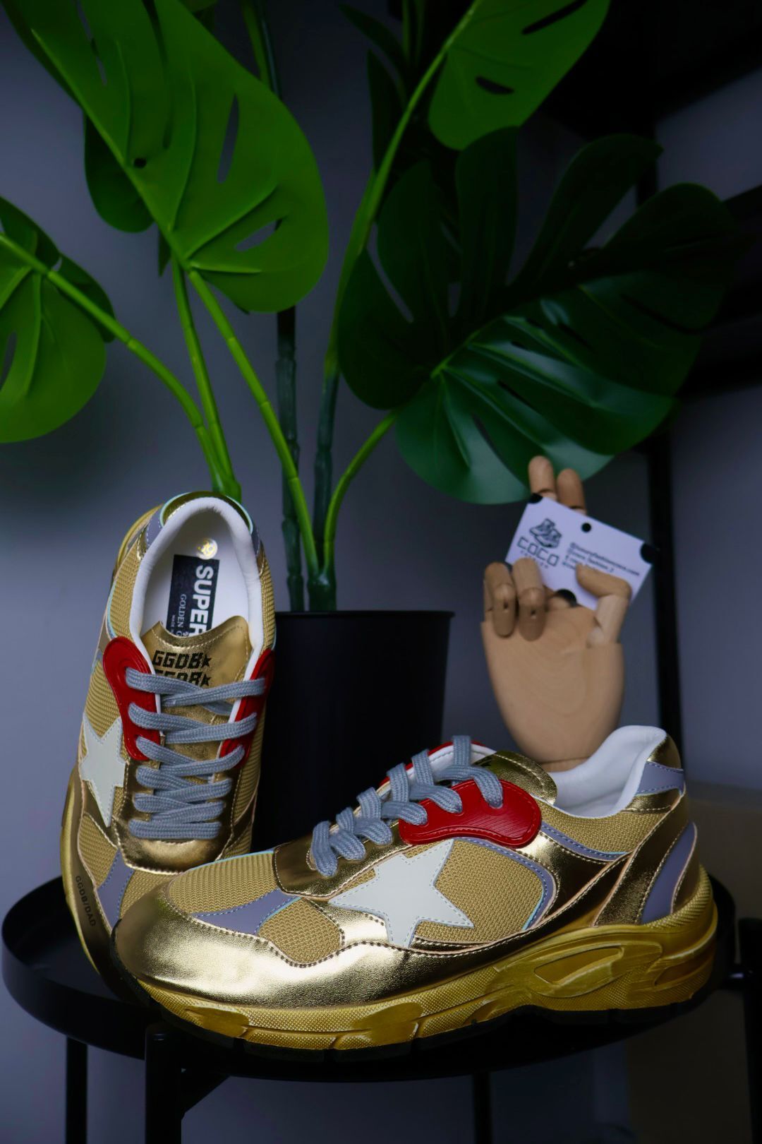 Golden Goose Gold/Red/White White Star - Slika 4