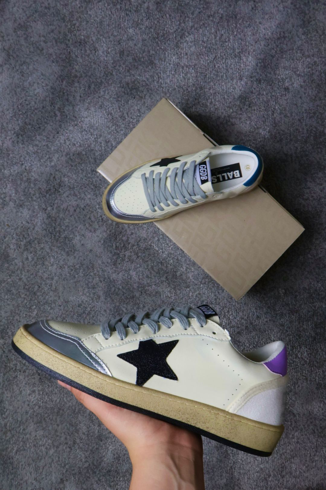 Golden Goose White / Silver / Purple / Antracit - Slika 3