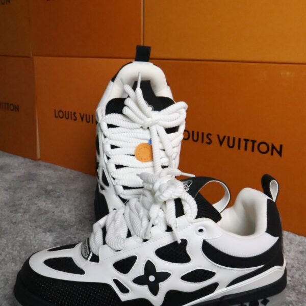 Louis Vuitton Skate Black Cream White
