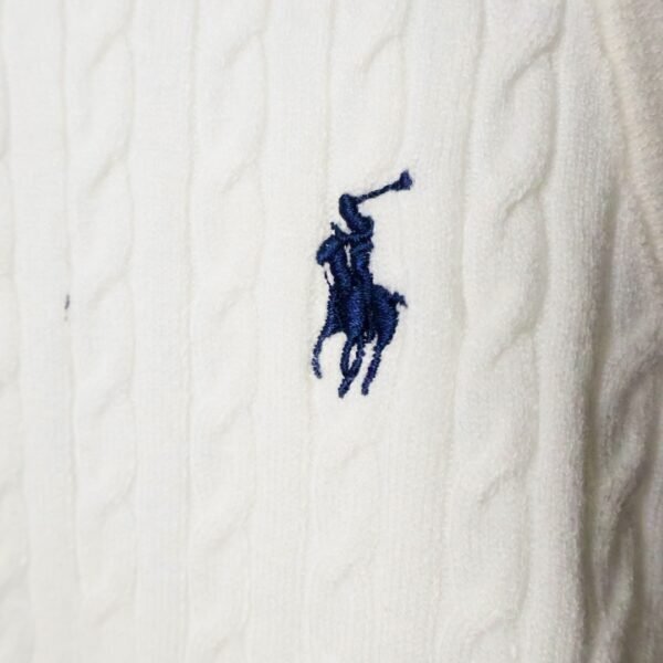 Majica Polo Ralph Lauren bez rukava, pletena, bijela