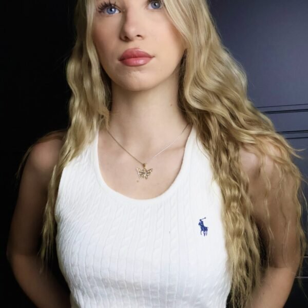 Majica Polo Ralph Lauren bez rukava, pletena, bijela