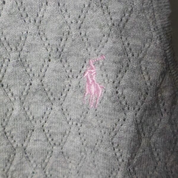 Majica Polo Ralph Lauren bez rukava, pletena, svijetlo siva