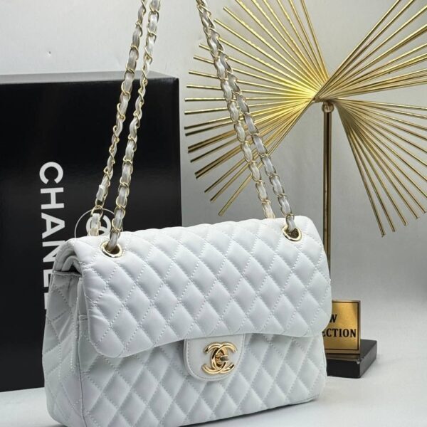 Chanel top bag - White