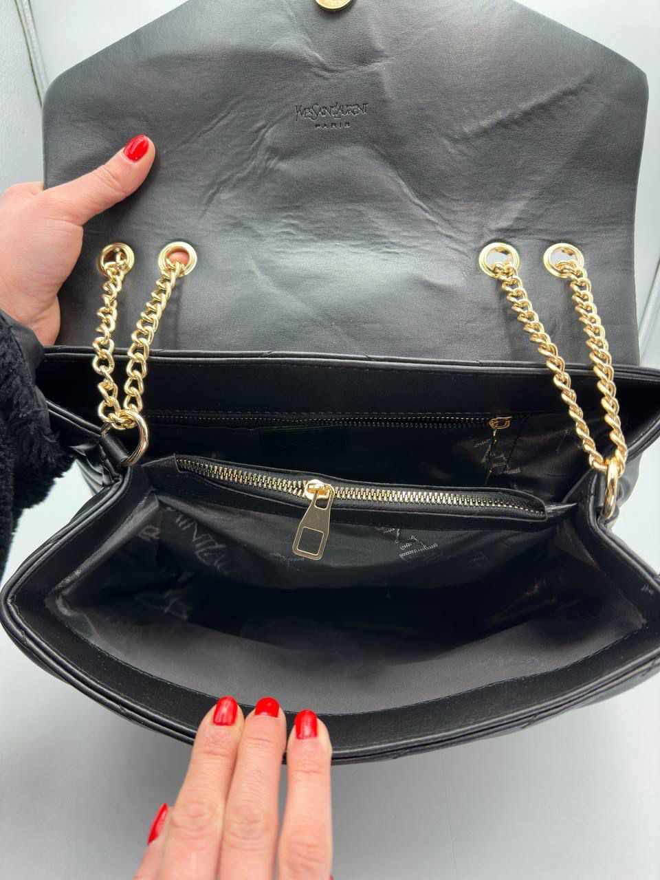 Saint Laurent Loulou Logo Plaque Medium Shoulder Bag - Slika 5