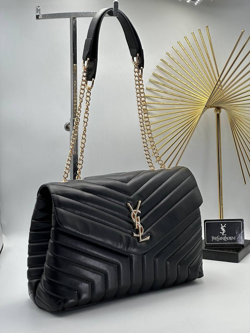 Saint Laurent Loulou Logo Plaque Medium Shoulder Bag - Slika 2