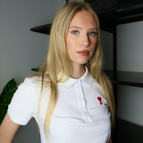 Ami majica / White / Red Logo