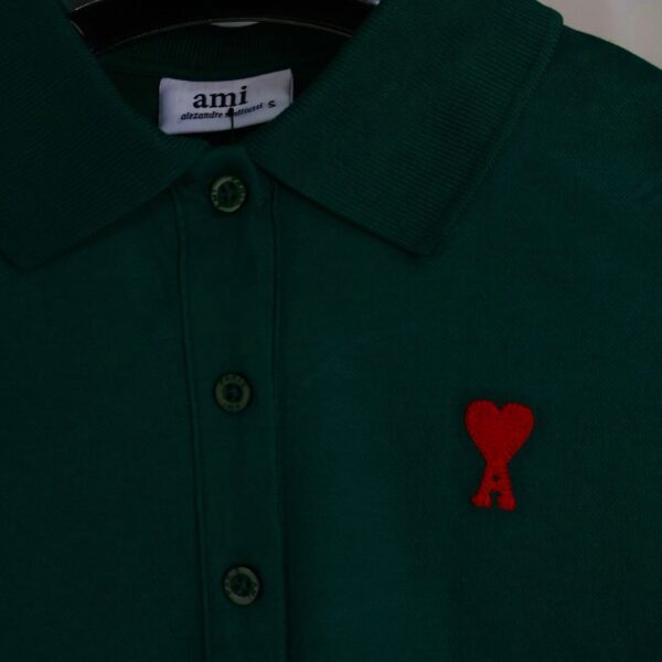 Ami majica / Dark Green / Red Logo