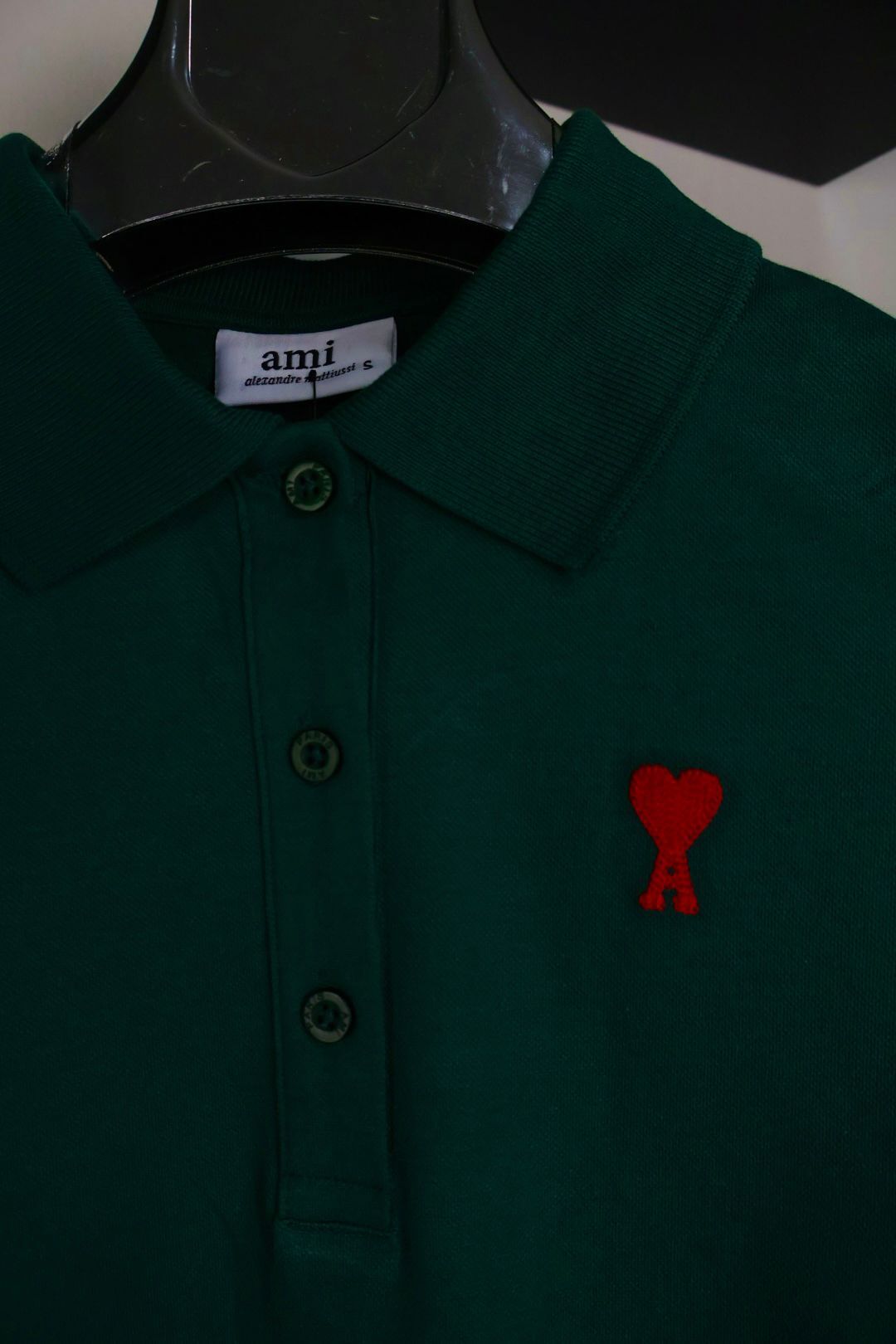 Ami majica / Dark Green / Red Logo - Slika 5
