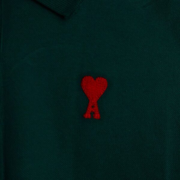 Ami majica / Dark Green / Red Logo