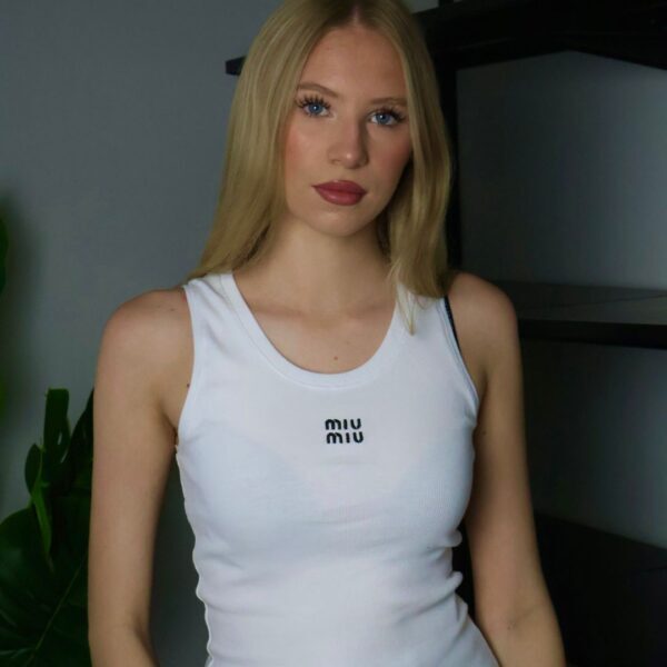 Miu Miu majica bez rukava / White