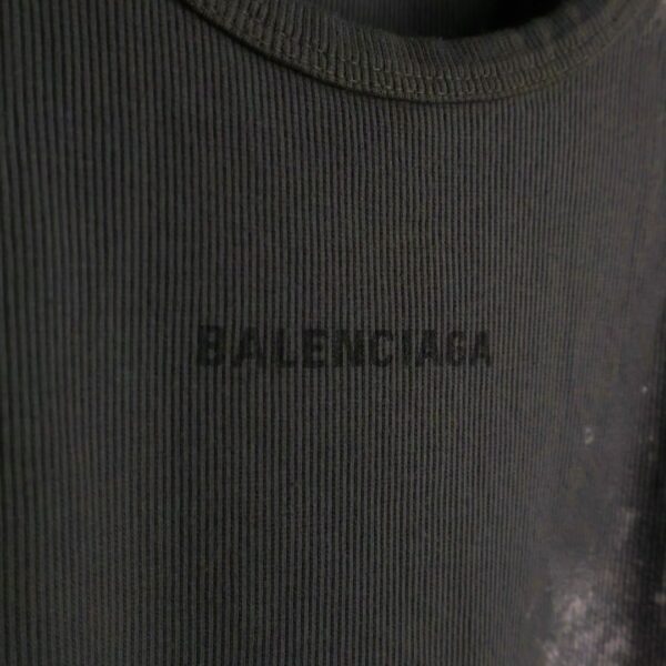 Balenciaga majica bez rukava / Gray / White Spots