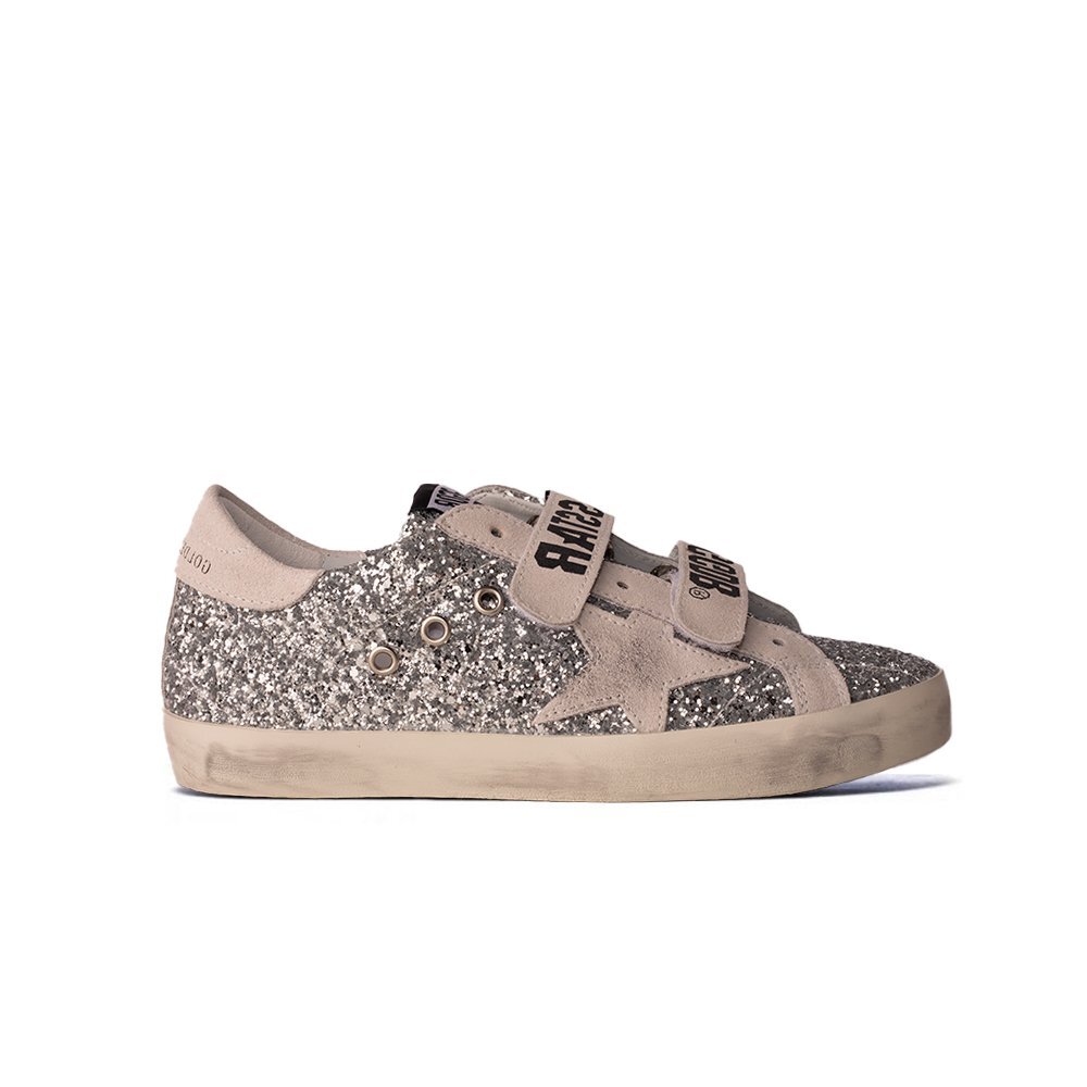 Golden Goose "White-Grey Shiny"