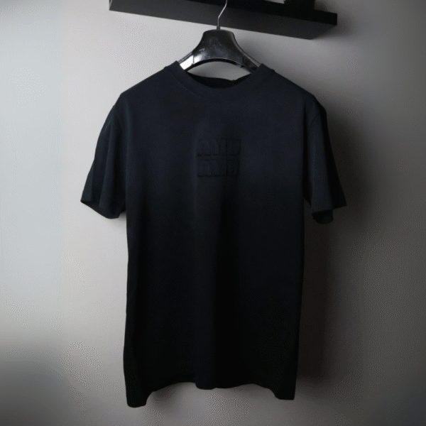 Majica Miu Miu kratki rukavi crna