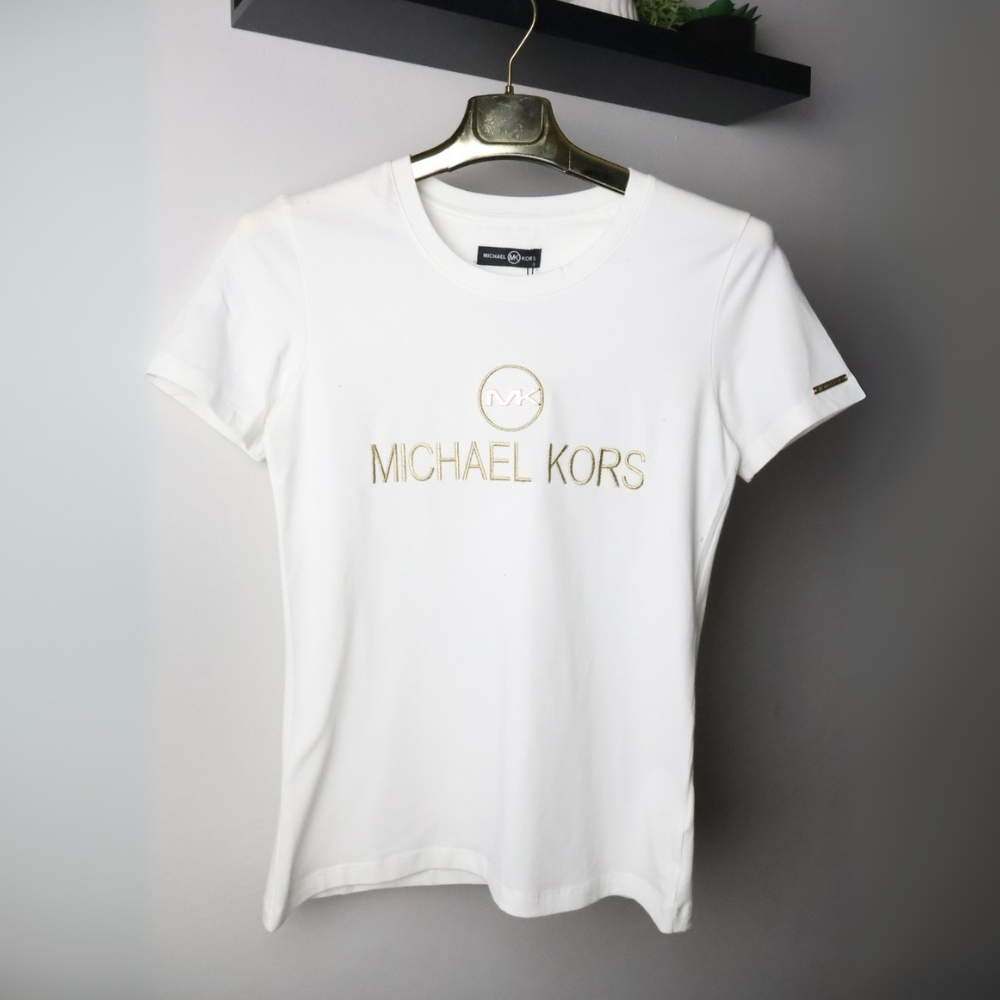 Michael Kors majica / White / gold logo