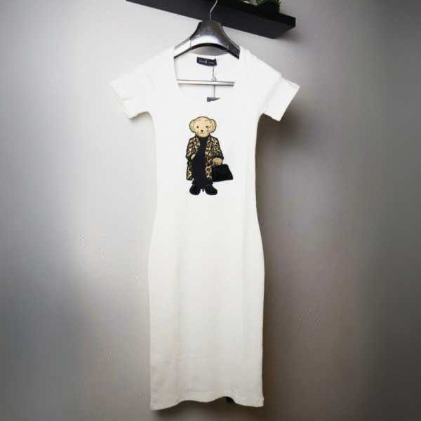 Ralph Lauren haljina / White / polo bear