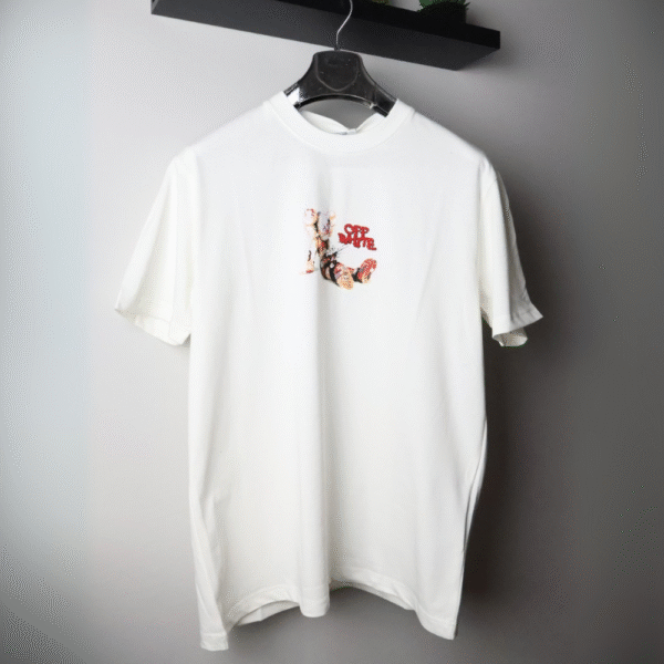 Majica Off-White kratki rukavi bijela KAWS