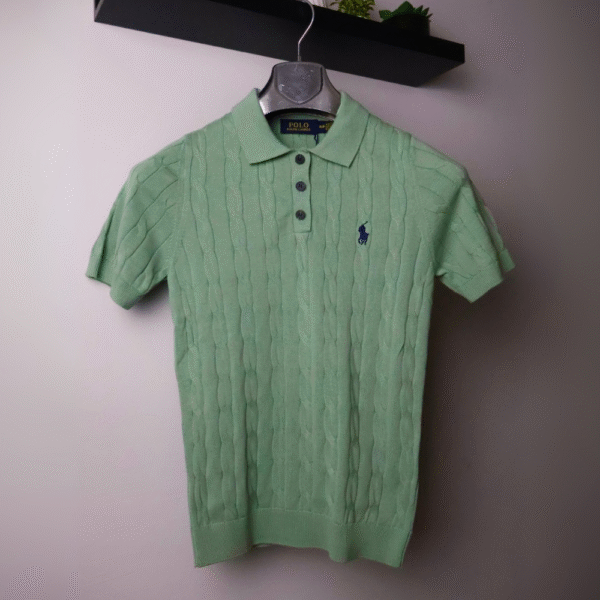 Ralph Lauren majica / Dark green / collar / woolen