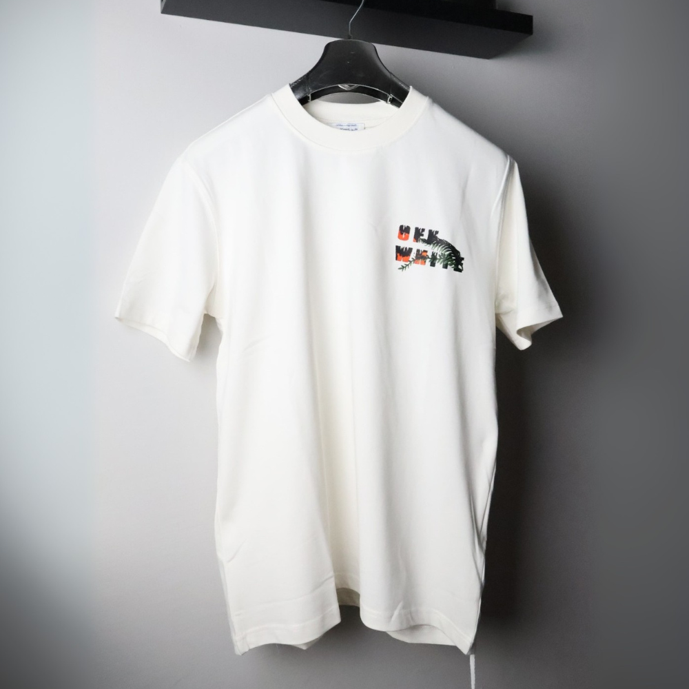 Majica Off-White kratki rukavi bijela KAWS