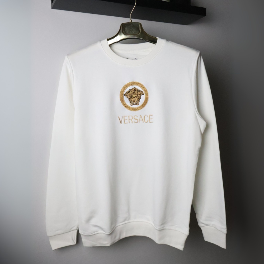 Versace majice dugih rukava / White / Gold Logo