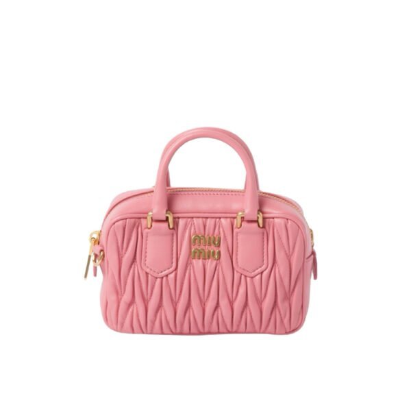 Arcadie leather handbag Miu Miu Pink