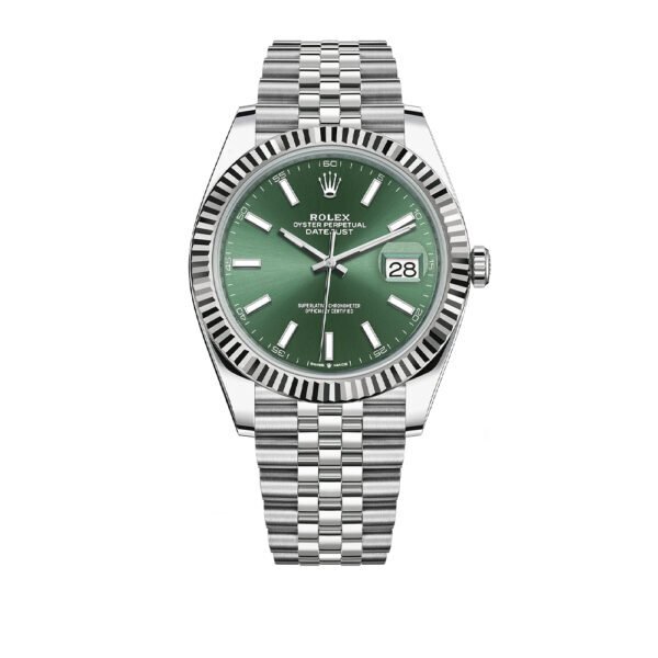 Datejust Silver 41 / Mint Green