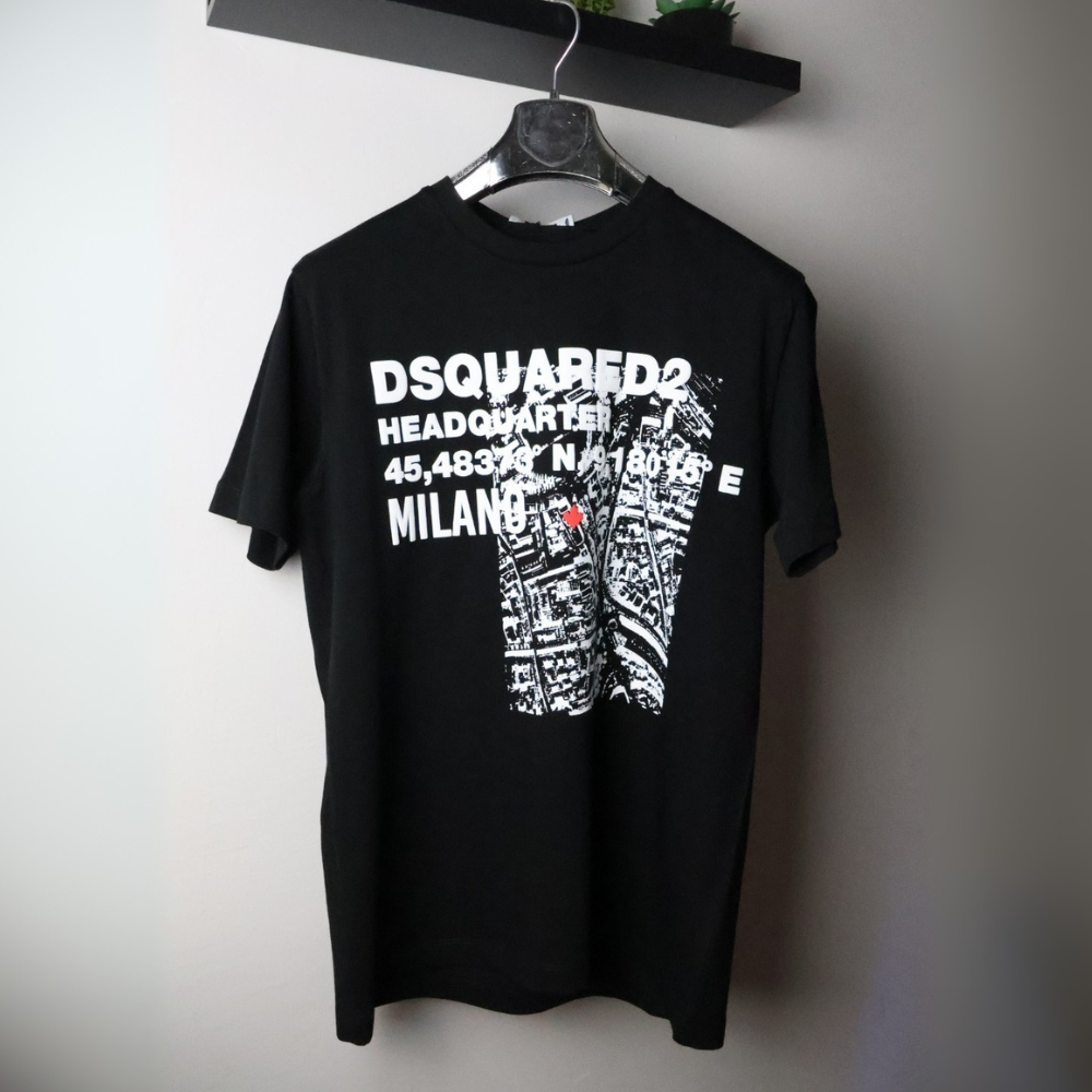 Majica Dsquared2 kratki rukavi crna