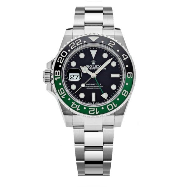 GMT-Master II 40 Silver / Green / Black