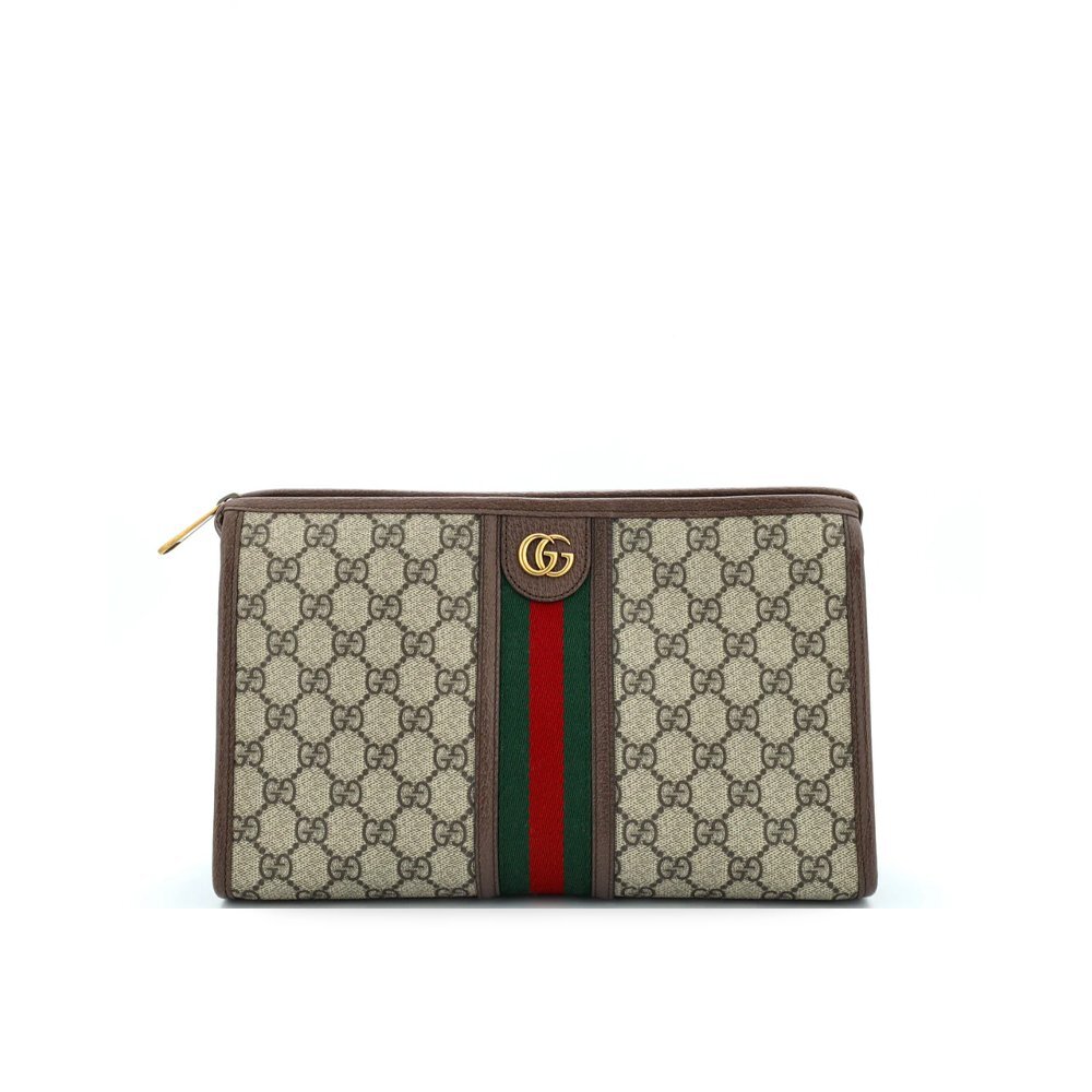 Gucci ophidia large gg supreme pouch clutch