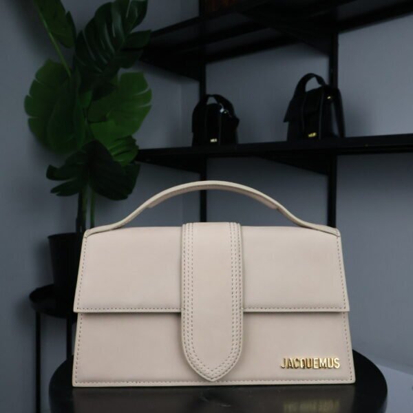 Jacquemus Soft Amber Leather Le Grand Bambino Structured Shoulder Bag