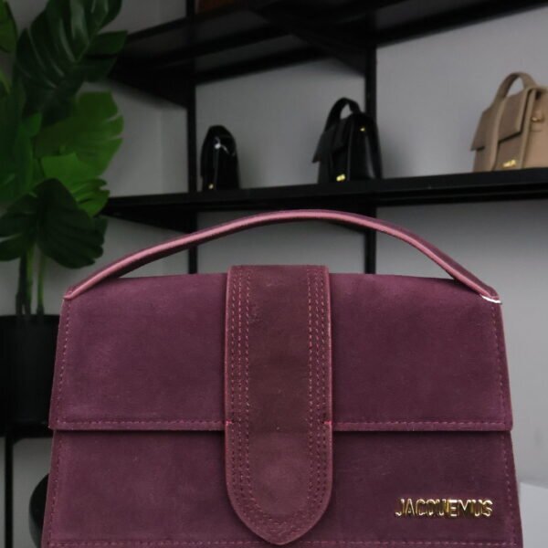 Jacquemus suede Class all-in-one shoulder crossbody bag red