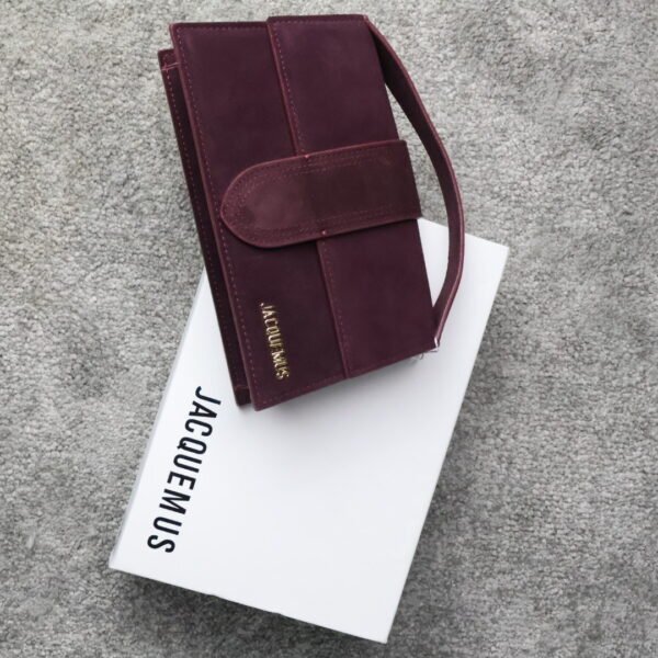 Jacquemus suede Class all-in-one shoulder crossbody bag red