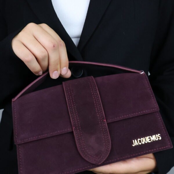 Jacquemus suede Class all-in-one shoulder crossbody bag red