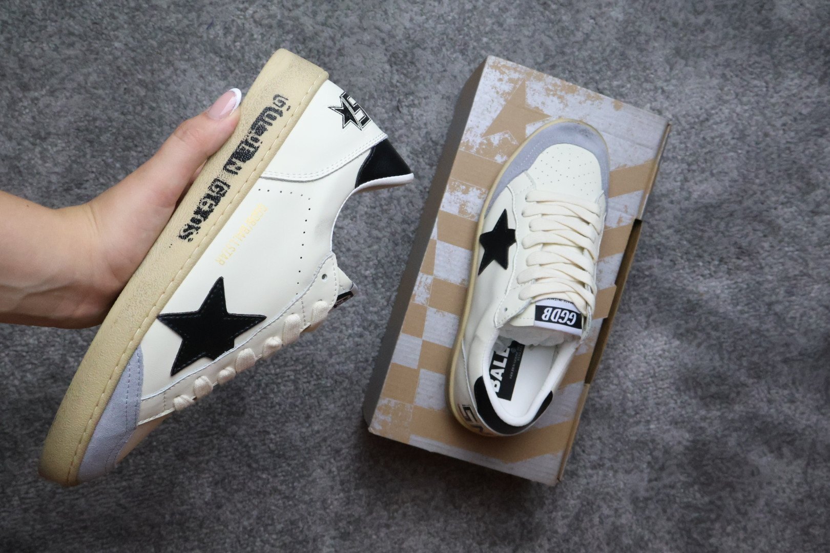 Golden Goose White/ Black Star/ Grey - Slika 3