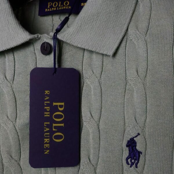 Ralph Lauren majica / Dark green / collar / woolen