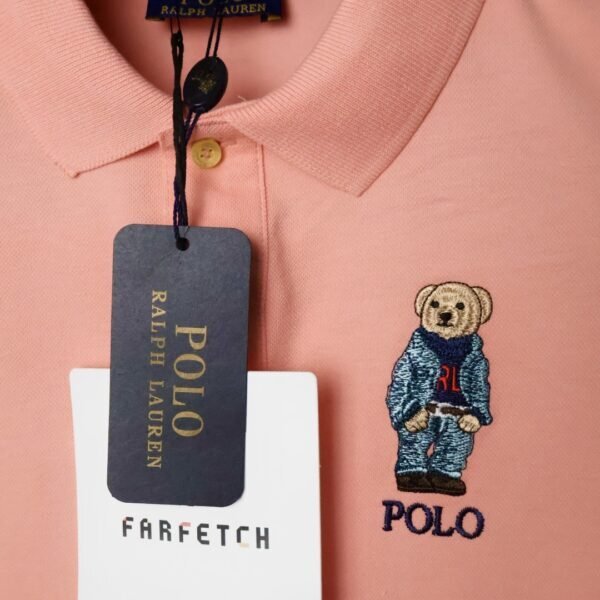 Ralph Lauren majica / light pink / collar / polo bear