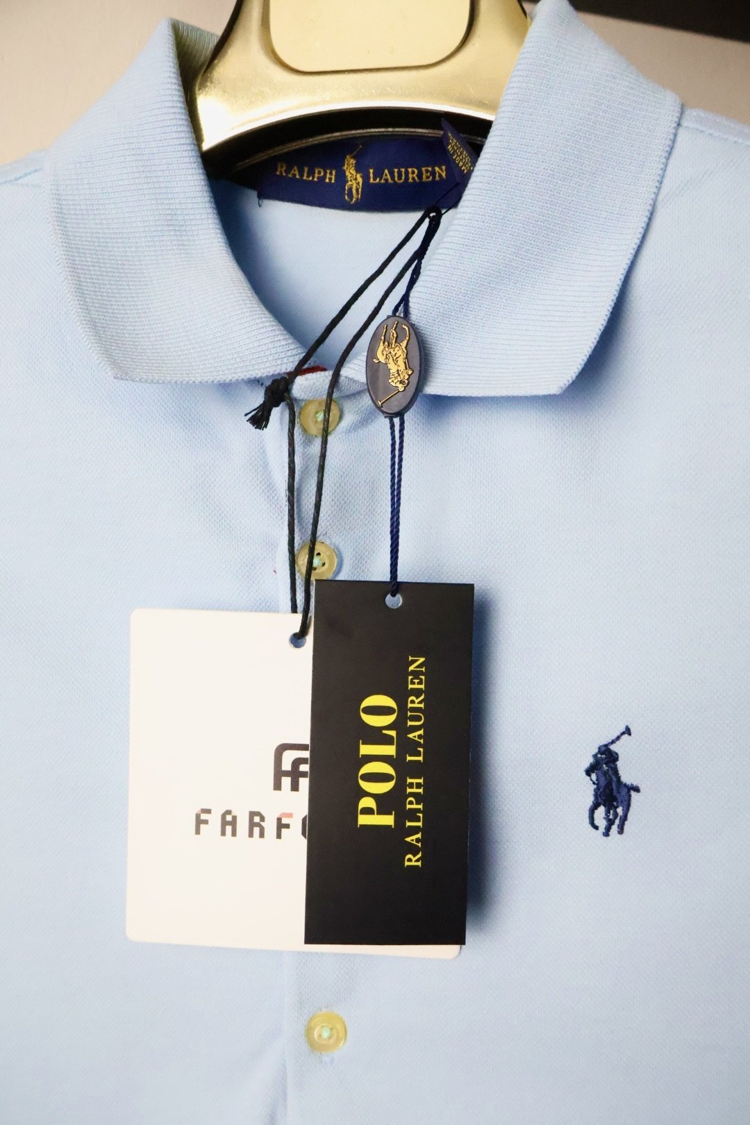 Ralph Lauren majica / Light blue / collar - Slika 5