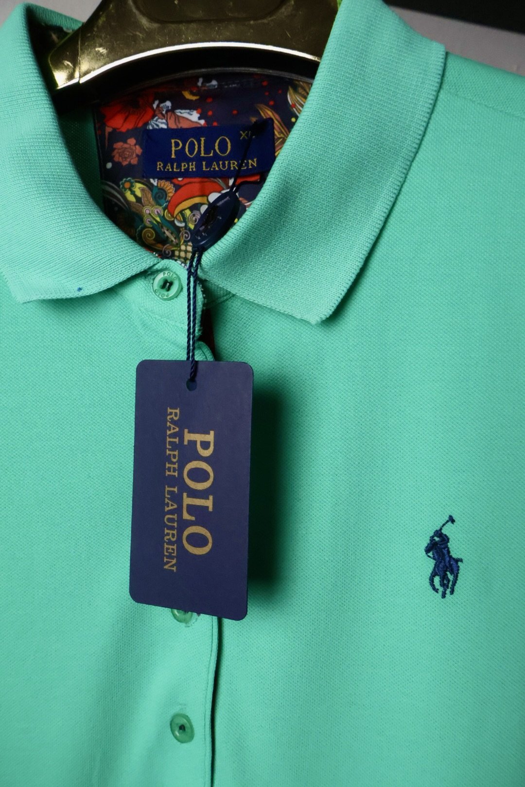 Ralph Lauren haljina / Light green / black logo - Slika 3