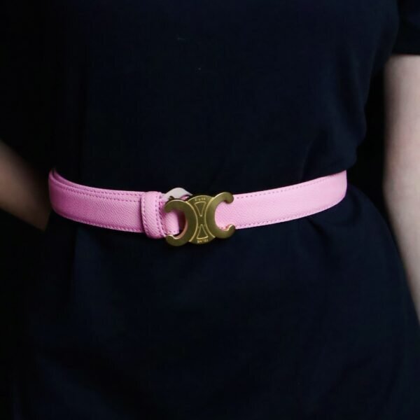 Celine remen / Zlatna kopča / Roza koža