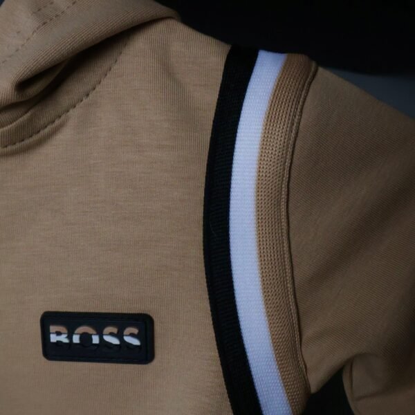 Komplet Boss /  light brown / black and white stripes / Kids