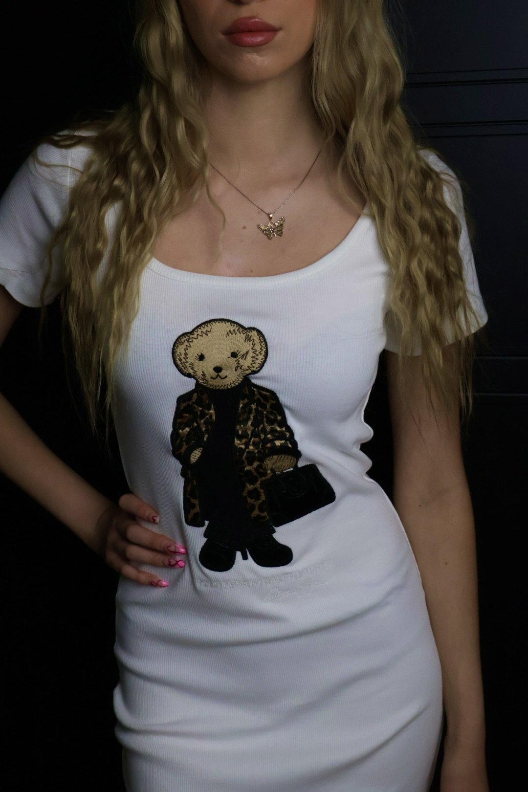 Ralph Lauren haljina / White / polo bear - Slika 3