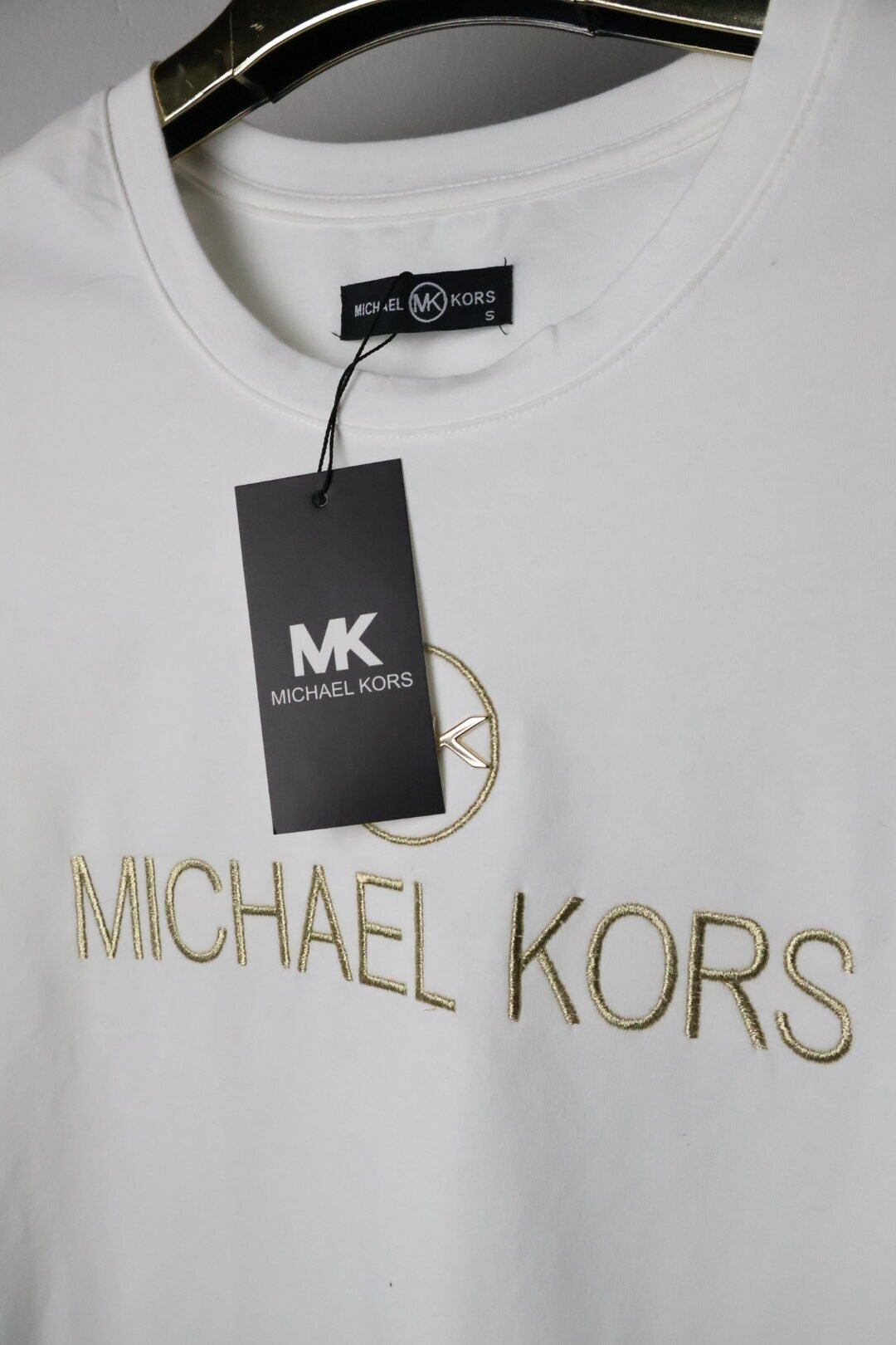 Michael Kors majica / White / gold logo - Slika 4